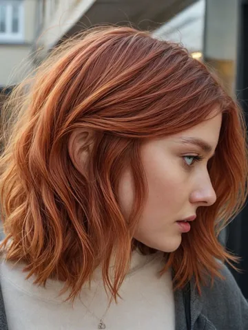 lob haircut with layers