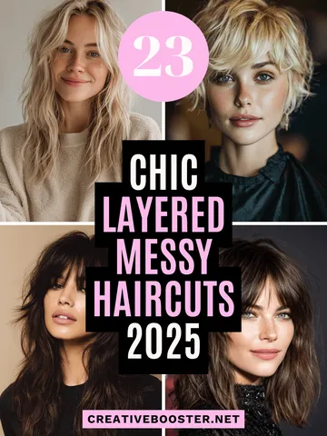 23 chic layered messy haircuts 2025 creativebooster