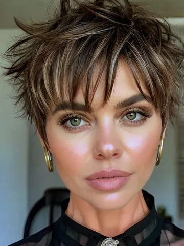 textured layered pixie for a playful style textured haircut