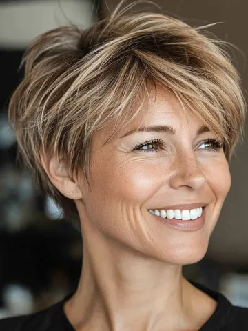 35 easy wash and wear haircuts for women 50 tousled blonde p