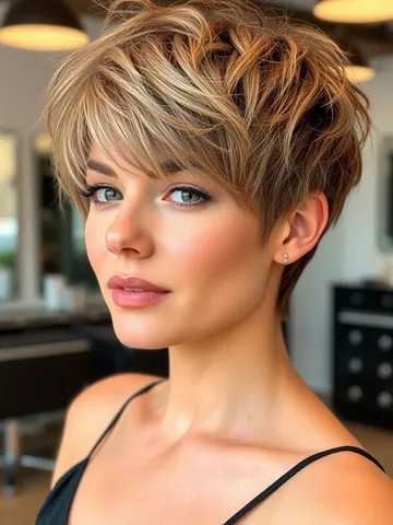 textured pixie cut