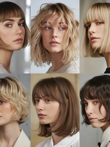 10 bob haircuts with bangs