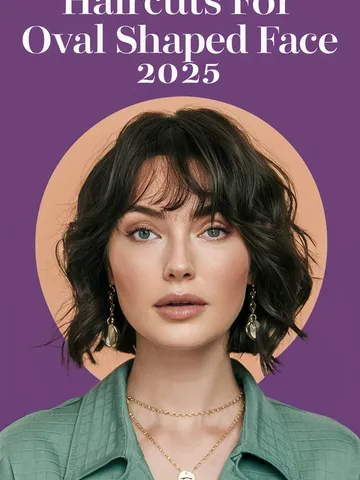 25 best haircuts for oval shaped face 2025 short long bangs