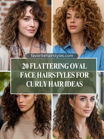 oval face hairstyles for curly hair ideas
