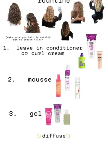 simple curly wavy hair routine wavy hair care curly hair car