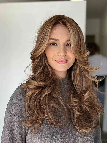 long layered wavy haircuts