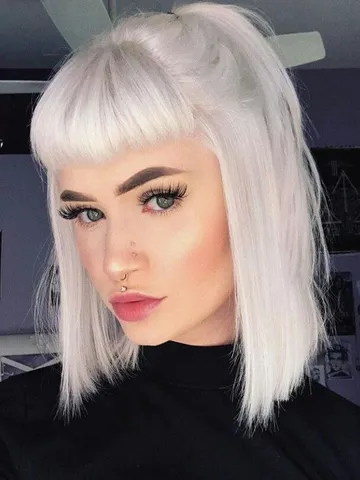 White + Bangs