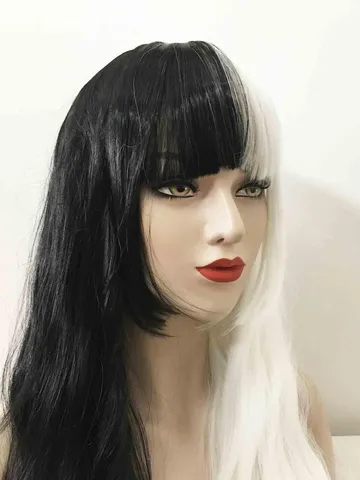 Black Hair With White Bangs