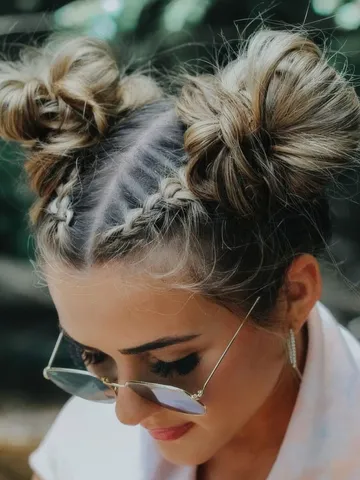 49 cute and sweet space bun hair ideas styleoholic