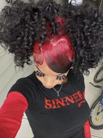 fwurbie natural hair bun styles dyed natural hair creative h