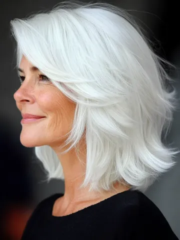 24 must see hairstyles for women over 60 with white hair