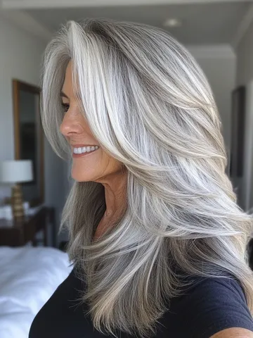 27 stunning medium length layered haircuts for older women t